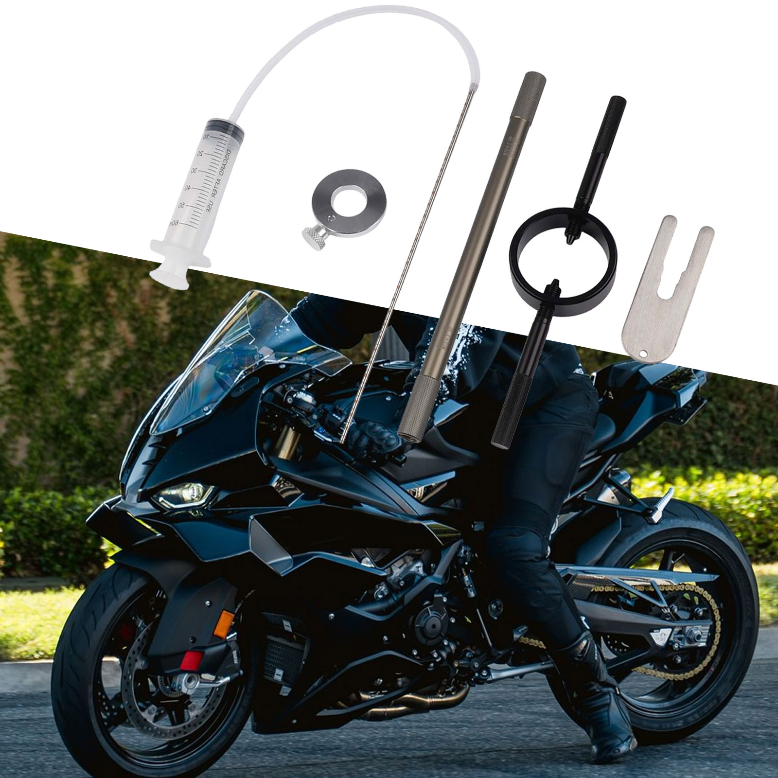 Motosikletler İçin Çatal Yağ S - Spring Compressor Tool incelemesi ve fiyatı
