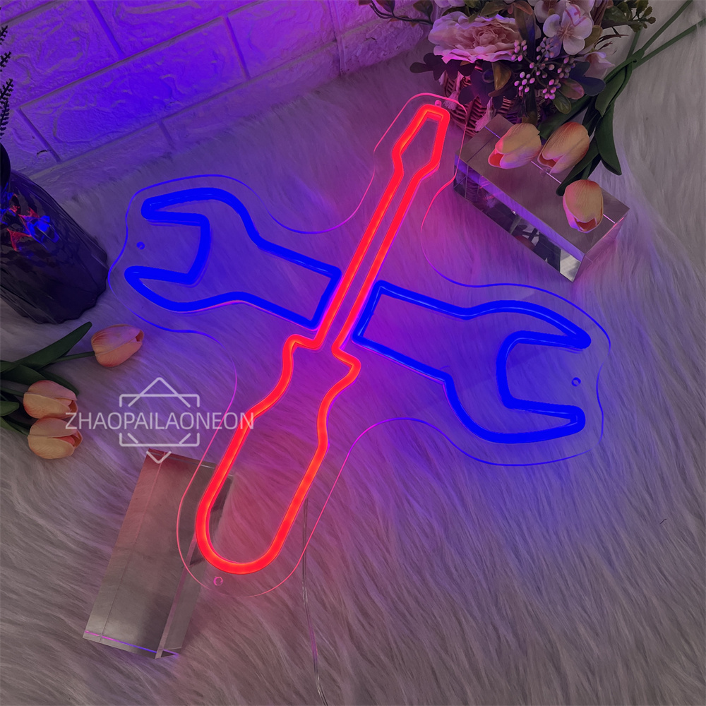 Oto Tamirhanesi Neon Tabela Iş - Auto Repair Shop Open incelemesi ve fiyatı