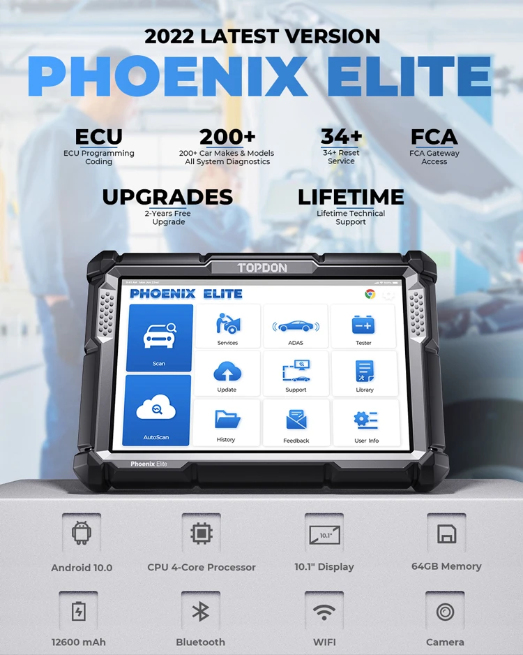 TOPDON PHOENIX ELITE Araç Ecu  - Car Diagnostic Tool incelemesi ve fiyatı