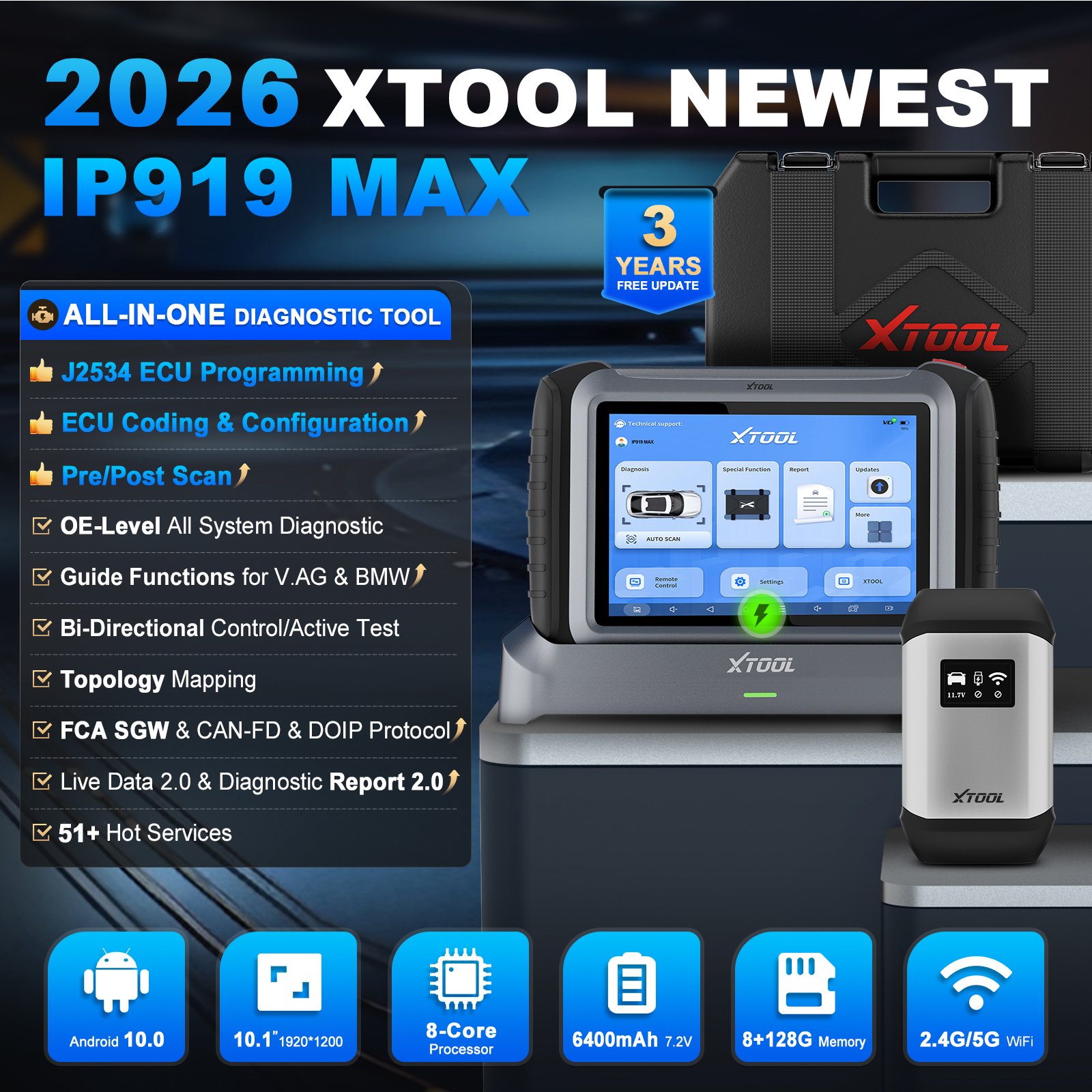 AB Deposu XTOOL IP919MAX J2534 - Car Diagnostic Tool incelemesi ve fiyatı
