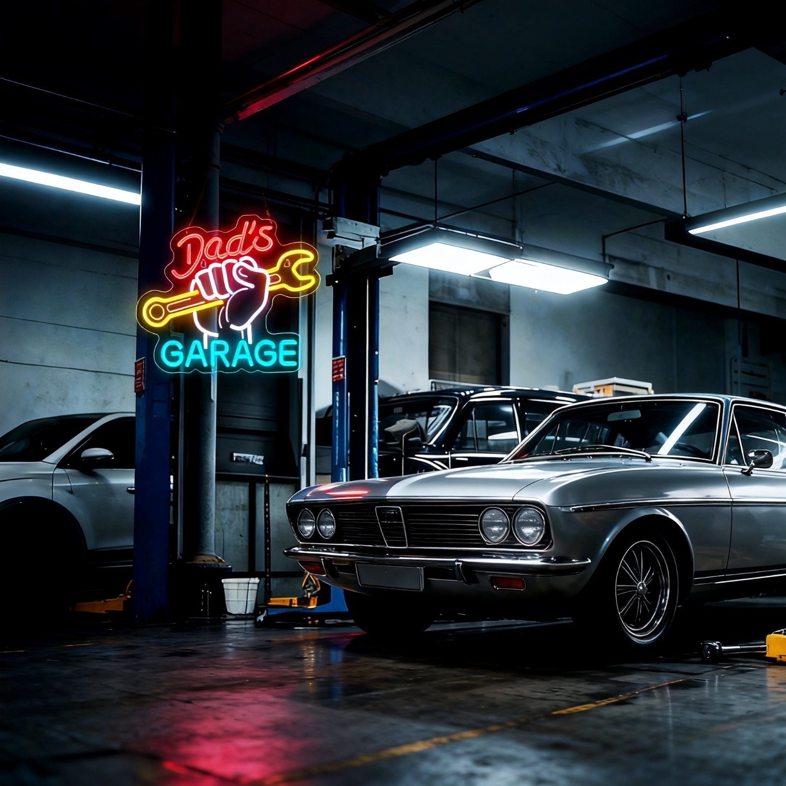 Babamın Garajı Neon Tabela LED - Auto Repair Shop Open incelemesi ve fiyatı